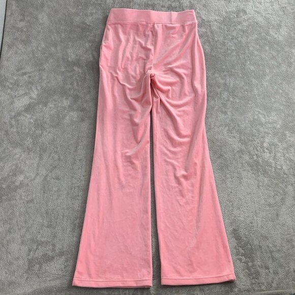 Juicy By Juicy Couture Sweatpants Womens XS Pink Velour Y2K Athleisure Wide Leg - Picture 11 of 11